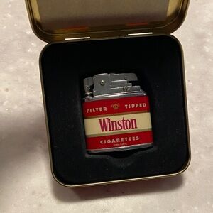 Winston 40th Anniversary Red and Silver Lighter